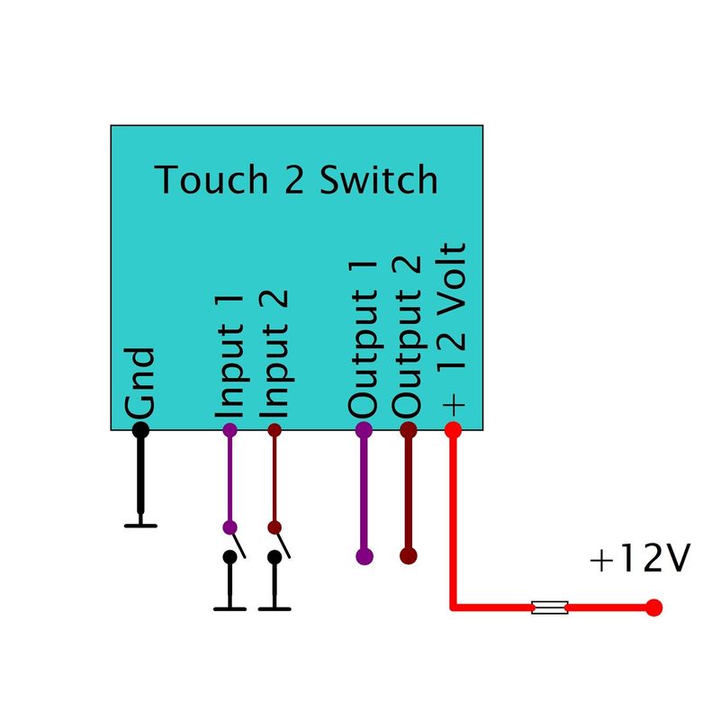 Strömbrytare Elektronikbox Axel Joost Elektronik Touch