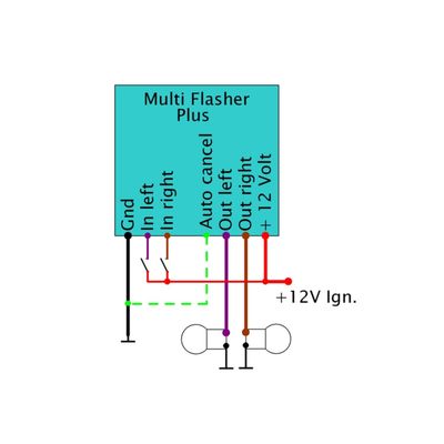 Blinkersrelä Axel Joost Elektronik Multi Flash Plus