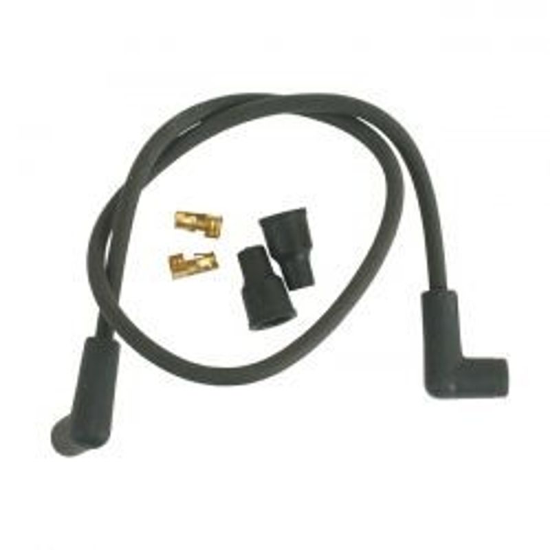 Kabel tändstift Spyke 7mm svart Softail with electronic