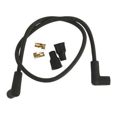 Kabel tändstift Spyke 7mm svart