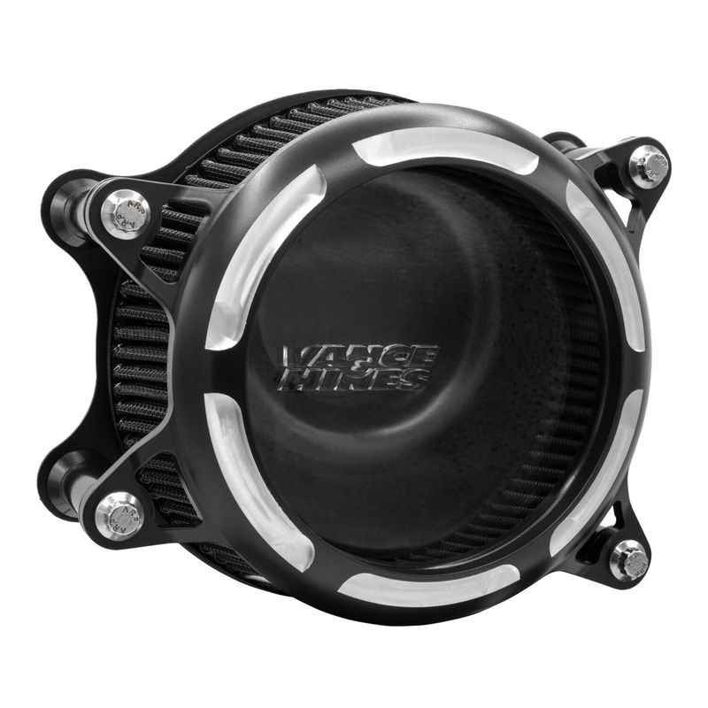 Luftfilter Vance & Hines VO2 Insight mattsvart Softail 00-15/Dyna 99-17/Touring 02-07