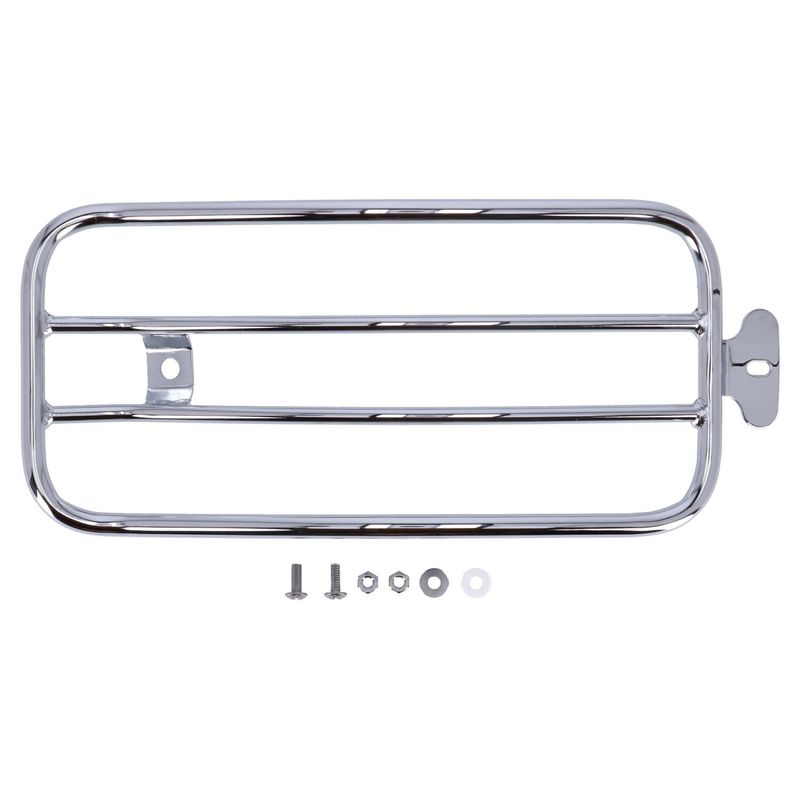 Pakethållare solosadel MCS 7" krom FLSL Slim 107. With solo seat