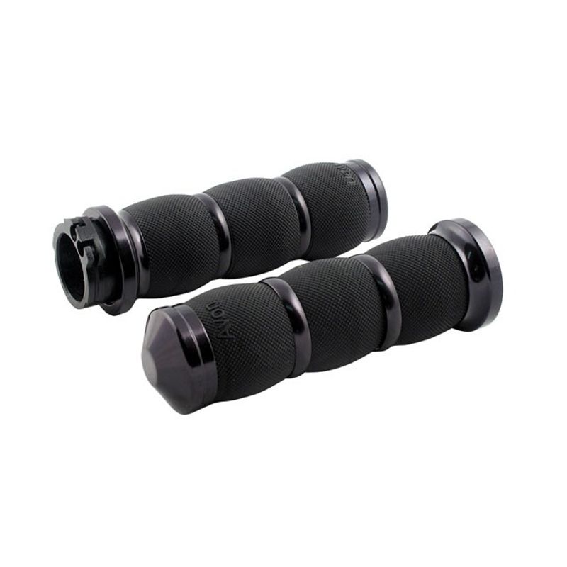 Handtag luftkudde Avon Grips svart anodiserad 96-22 AIR-90-ANO