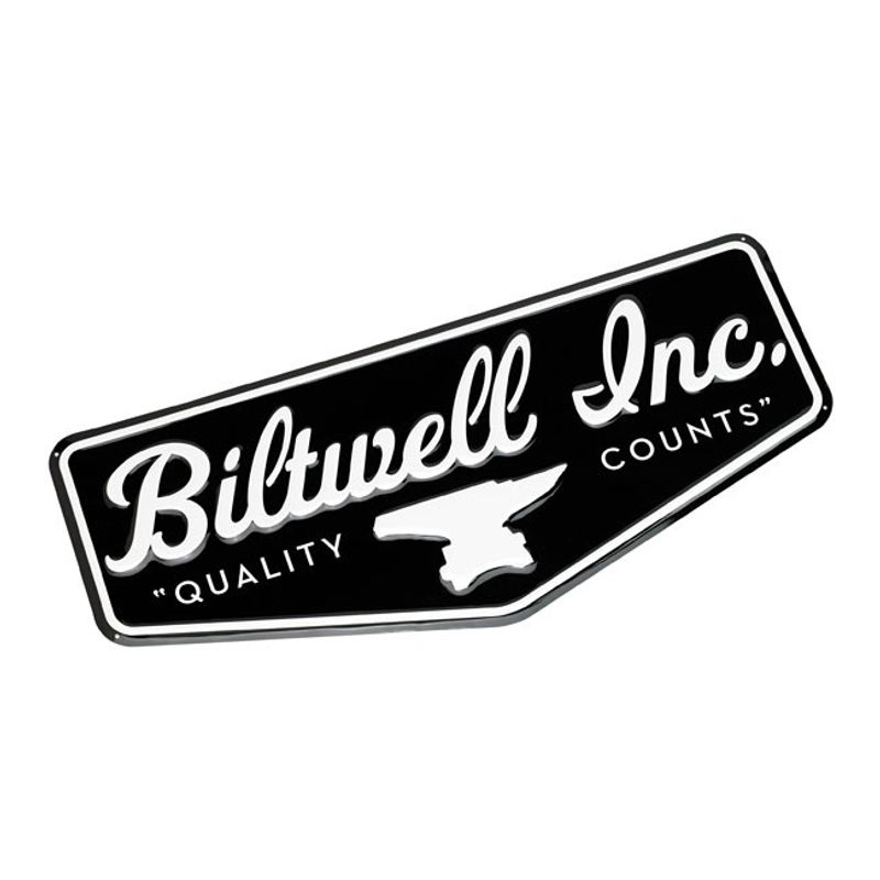 Visir Biltwell Shop svart vit 26.0" x 11.5"