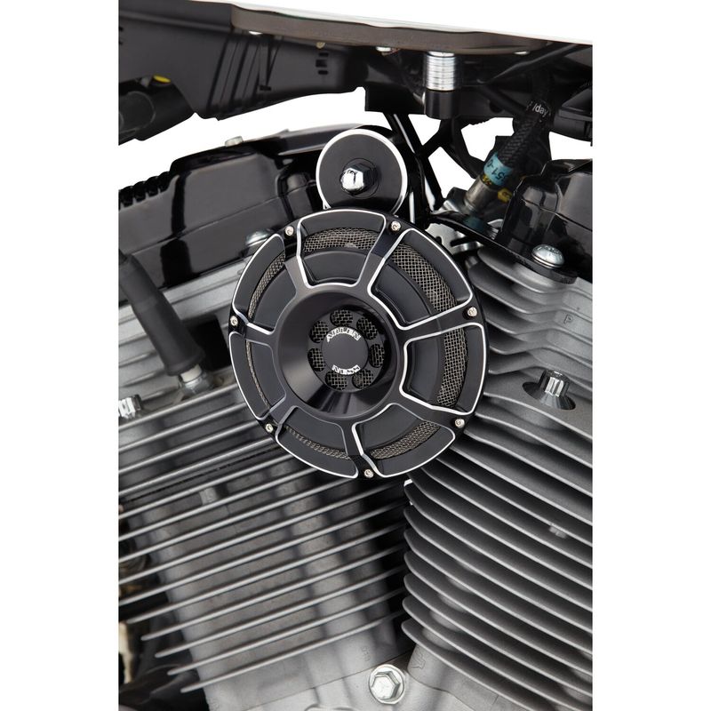Signalhorn Arlen Ness Beveled CC billet svart XL Sportster 92-22