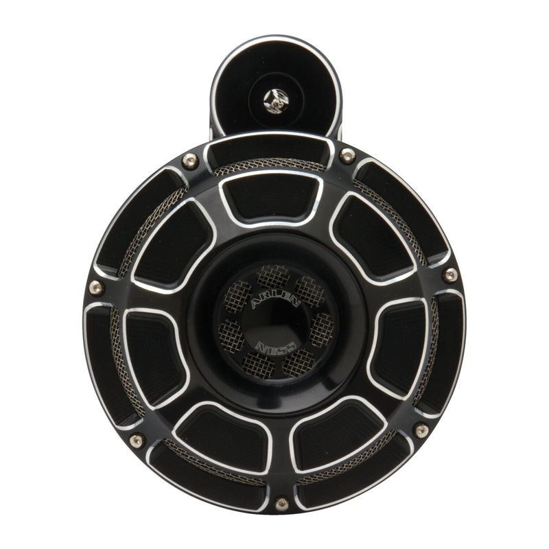 Signalhorn Arlen Ness Beveled CC billet svart XL Sportster 92-22