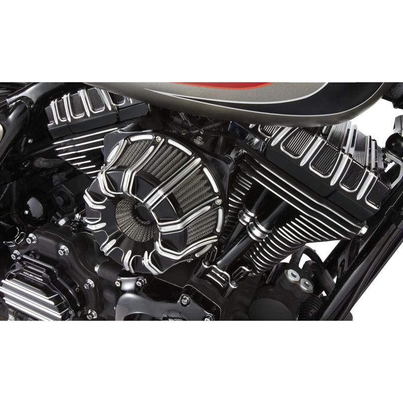 Kåpa Arlen Ness 10-Gauge Rocker svart blank Twin Cam 99-17