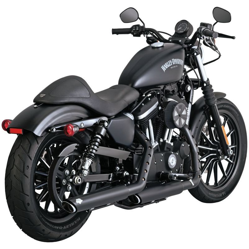 Ljuddämpare Vance & Hines Twin PCX 3" svart XL Sportster 14-20