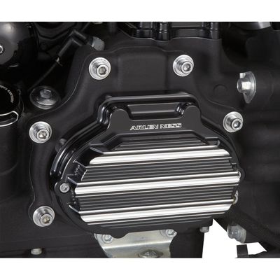 Kåpa växellåda Arlen Ness 10-Gauge blank svart Softail 07-17