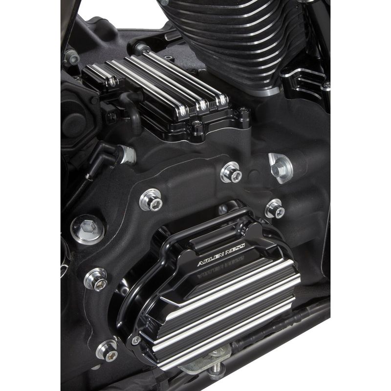 Kåpa växellåda Arlen Ness 10-Gauge blank svart Softail 07-17
