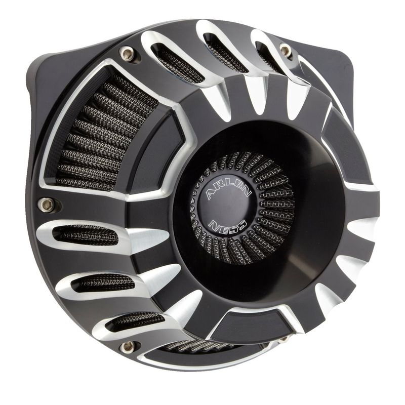 Luftfiltersats Arlen Ness 18-927 Deep Cut CC svart Softail 16-17