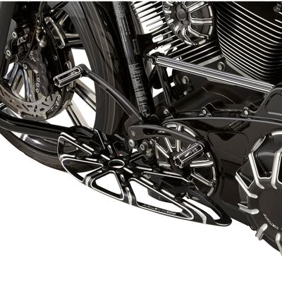 Fotplattor Arlen Ness 10-Gauge CC svart Rider FL Softail 86-17 m.fl.