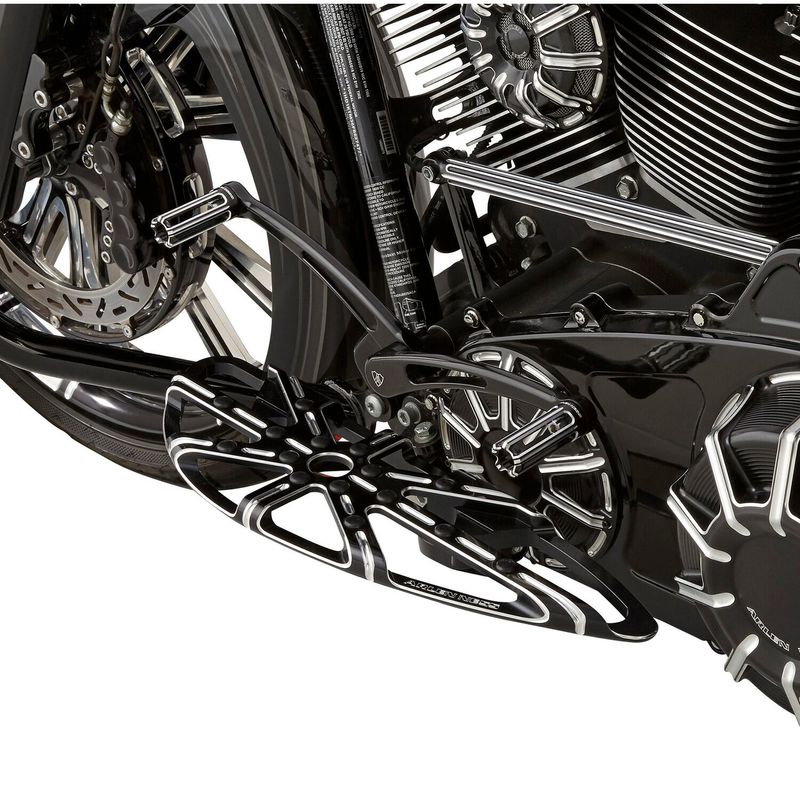 Fotplattor Arlen Ness 10-Gauge CC svart Rider FL Softail 86-17 m.fl.