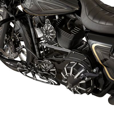 Fotplattor Arlen Ness 10-Gauge CC svart Rider FL Softail 86-17 m.fl.