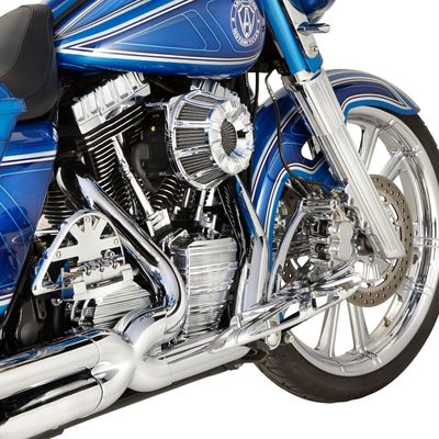 Fotplattor Arlen Ness 10-Gauge krom Rider FL Softail 86-17 m.fl.