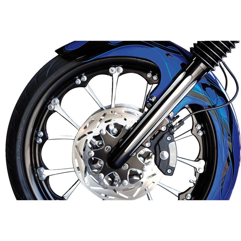 Framgaffel Arlen Ness dubbel svart FLT/Touring 08-13