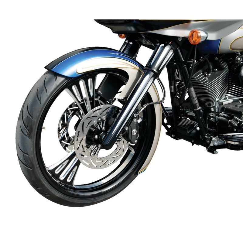 Framgaffel Arlen Ness dubbel svart FLT/Touring 08-13