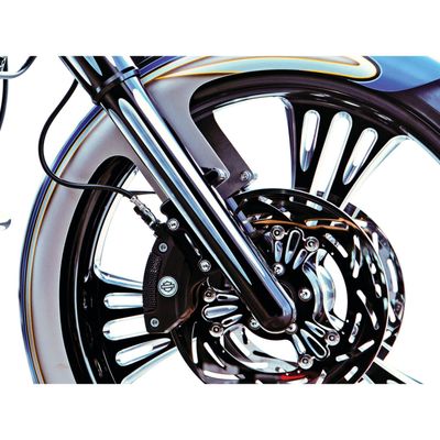 Framgaffel Arlen Ness dubbel svart FLT/Touring 08-13