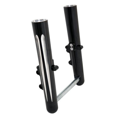 Framgaffel Arlen Ness dubbel svart FLT/Touring 08-13