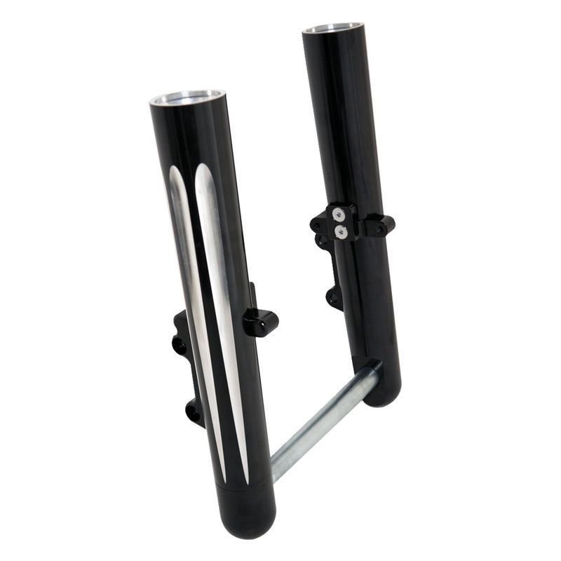 Framgaffel Arlen Ness dubbel svart FLT/Touring 08-13