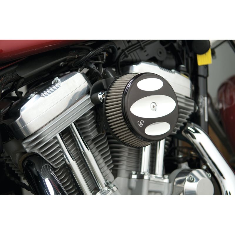 Luftfiltersats Arlen Ness 50-865 1 Sucker billet svart Evo Big Twin with CV carburetor