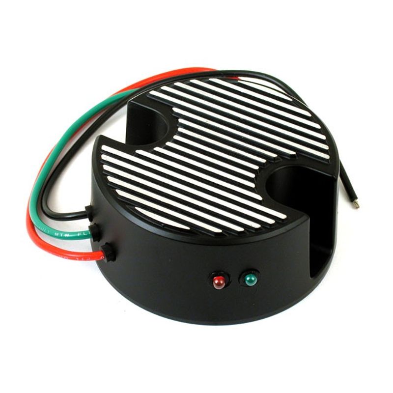 Spänningsregulator Transpo Solid-State 12 V svart Big Twin 65-69