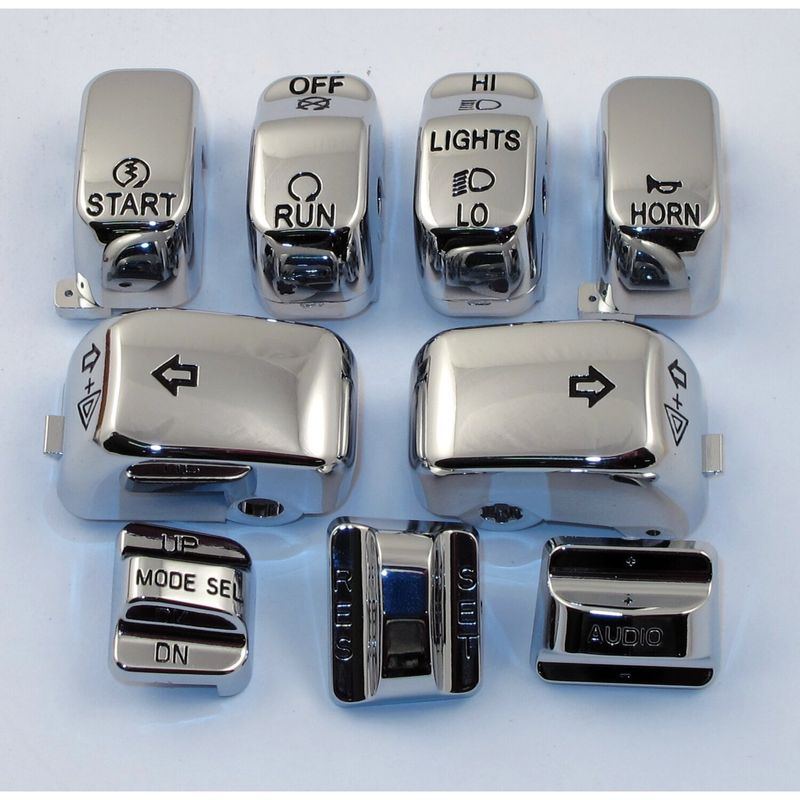 Lock styrströmbrytare MCS krom FLHT, FLHTC, FLHX, FLTRX 96-13