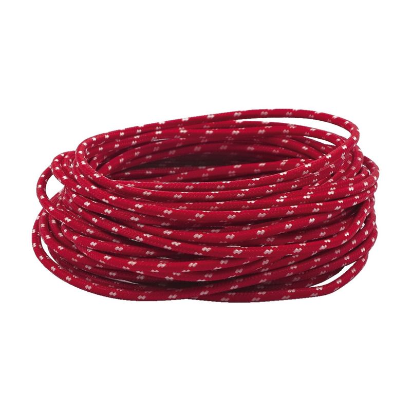 Classic cloth covered wiring, 25ft. roll. White/black