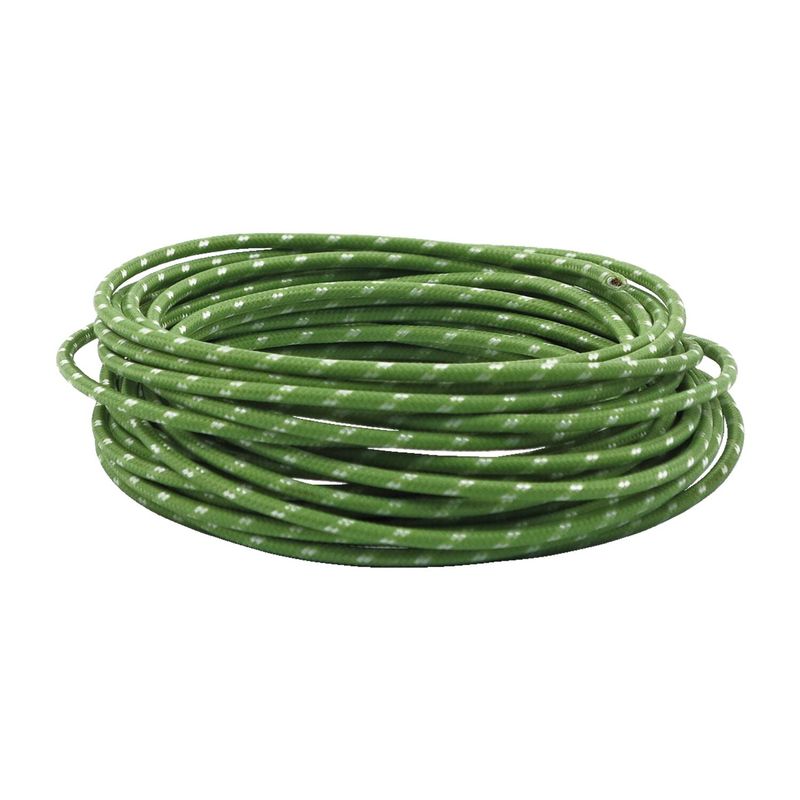 Classic cloth covered wiring, 25ft. roll. White/black