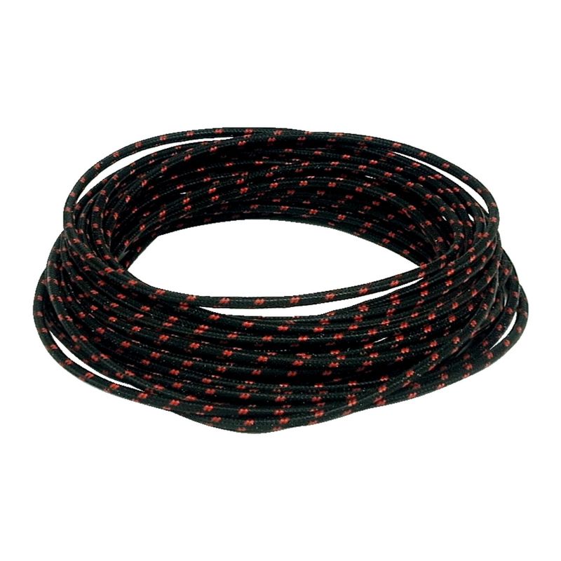 Classic cloth covered wiring, 25ft. roll. White/black