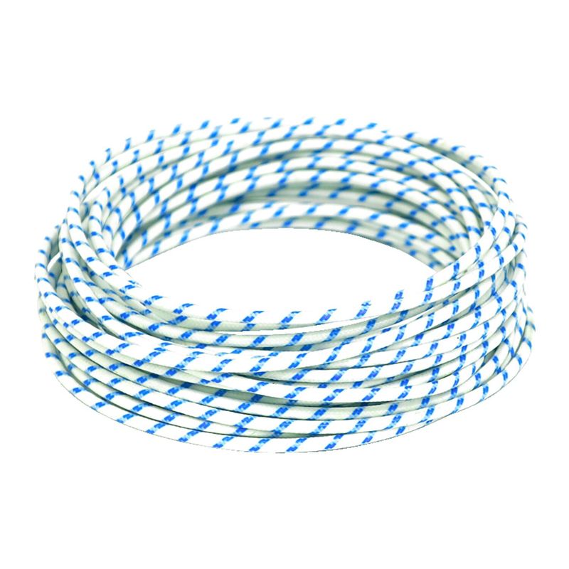 Classic cloth covered wiring, 25ft. roll. White/black