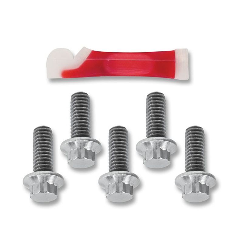 Skruvsats bromsskiva fram Performance Machine PM 5/16-1x7 polerad 84-UP