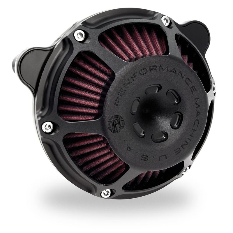 Luftfiltersats Performance Machine 0206-2081-SMB PM Max HP svart Softail 16-17
