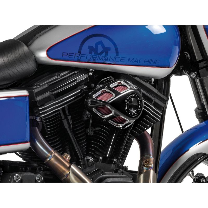 Luftfiltersats Performance Machine 0206-2114-BM PM Jet CC svart XL Sportster 91-22