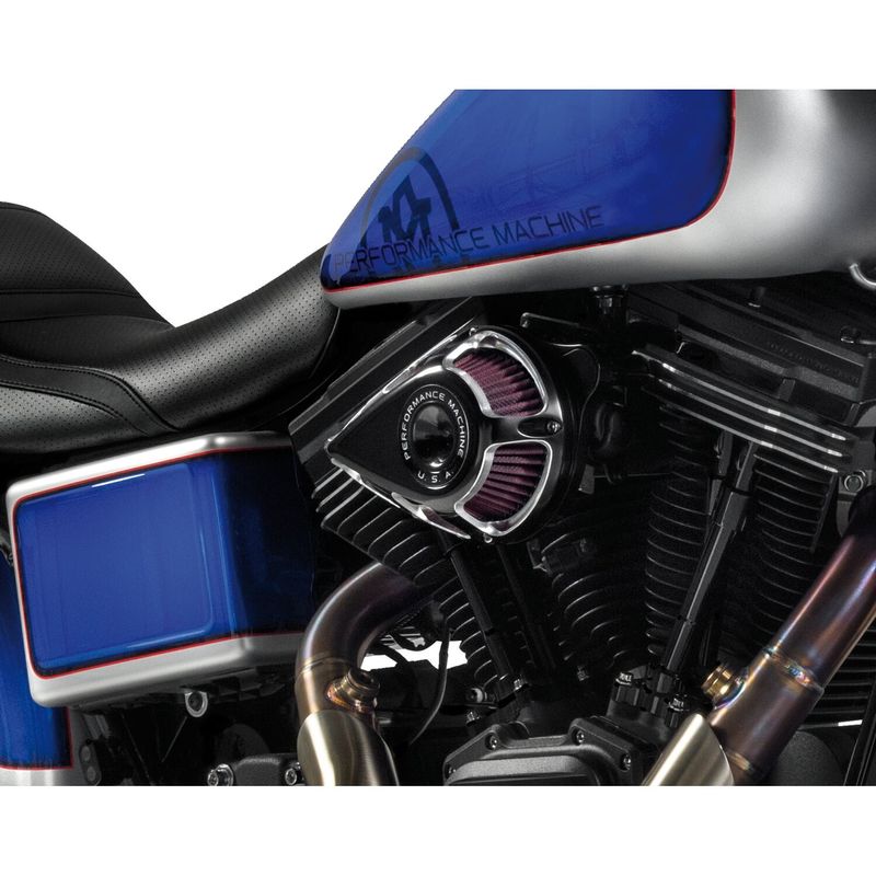 Luftfiltersats Performance Machine 0206-2114-BM PM Jet CC svart XL Sportster 91-22