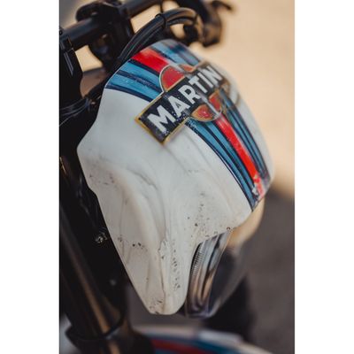 Mask strålkastare Cult-Werk NRS mattsvart RH975 Nightster 22-26