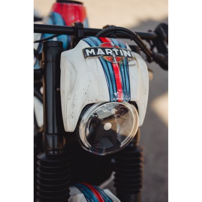 Mask strålkastare Cult-Werk NRS mattsvart RH975 Nightster 22-26