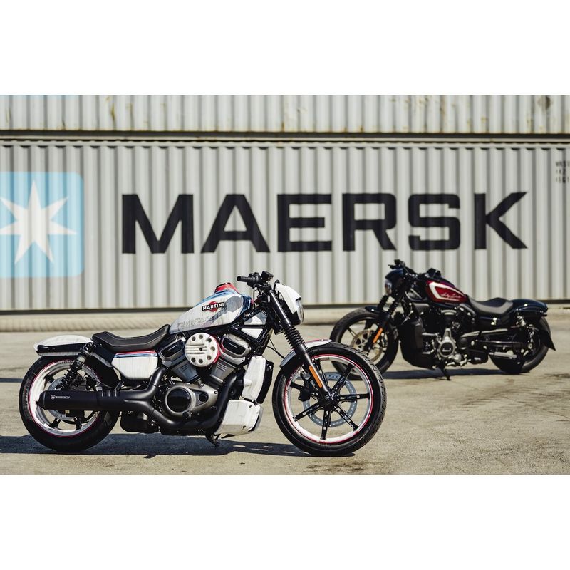 Mask strålkastare Cult-Werk NRS mattsvart RH975 Nightster 22-26