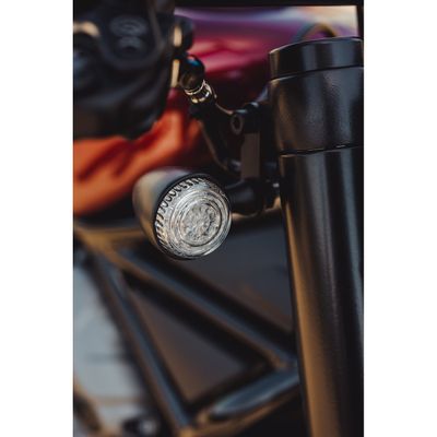 Blinkersfäste fram Cult-Werk svart Nightster RH975 22-26