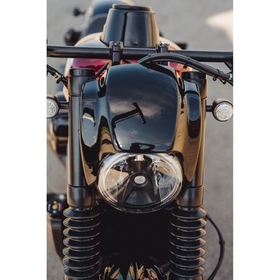Kåpor gaffelrör Cult-Werk övre lång svart RH975 Nightster 22-26