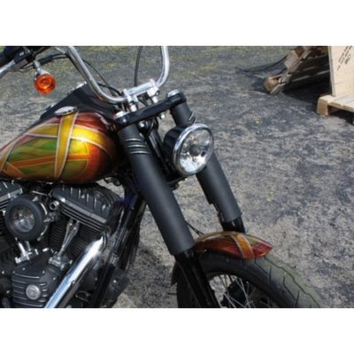 Kåpor gaffelrör EMD Bombshell 49 övre svart Dyna with 49mm fork tubes 06-17 FTC/B49/BC