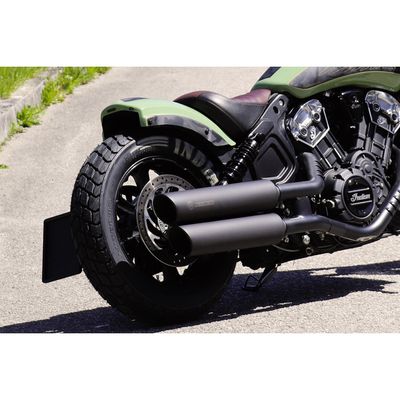 Bakskärm Cult-Werk blanksvart Indian Scout Bobber 18-24