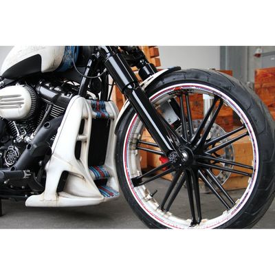 Kåpa kylare Cult-Werk Racing Softail 18-20FXBR Breakout 107 m.fl. blanksvart