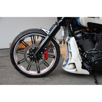 Kåpa kylare Cult-Werk Racing Softail 18-20FXBR Breakout 107 m.fl. blanksvart