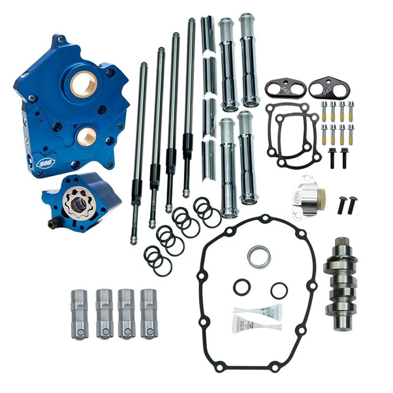 Kamaxelsats S&S 475C M8 Softail 18-26 krom