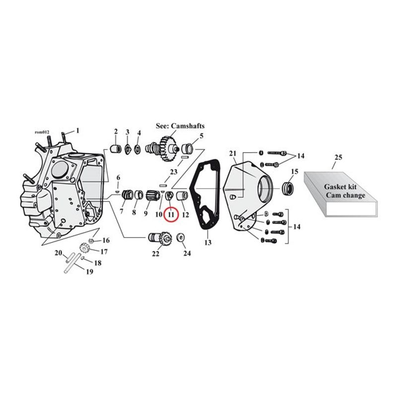 Mutter pinjongdrev MCS Big Twin 93-99 (5-pack)