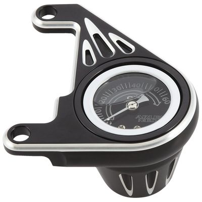 Oljetrycksmätare Arlen Ness Deep svart Evo Big Twin 84-99