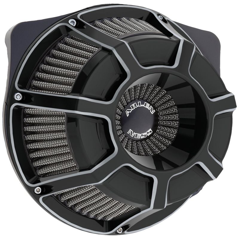 Luftfiltersats Arlen Ness 18-933 Beveled CC svart Softail 16-17