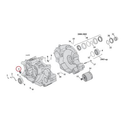 Lager nål Jims inre Dyna 06-17 (2-pack)