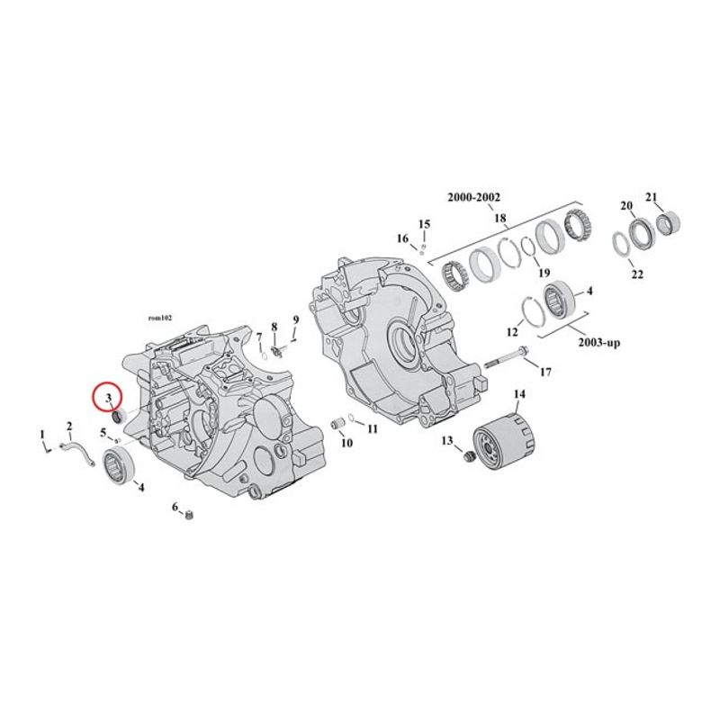 Lager nål Jims inre Dyna 06-17 (2-pack)